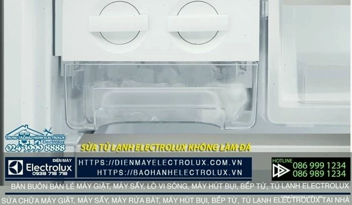 Hệ thống cấp nước của tủ lạnh Electrolux bị lỗi