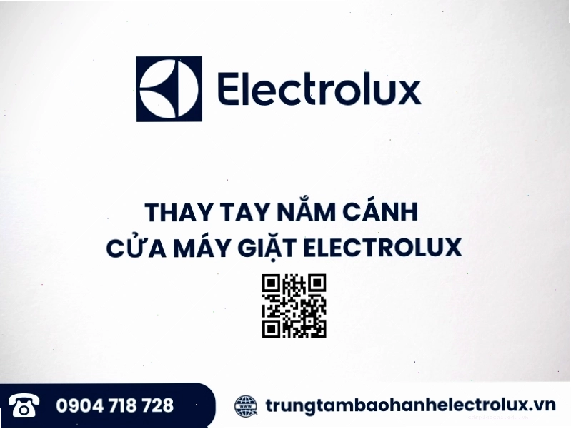 Hình ảnh minh họa quá trình thay thế tay nắm cửa tủ lạnh Electrolux