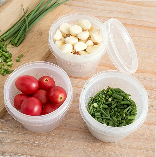 Hộp đựng thực phẩm bằng nhựa trong suốt, nắp đậy kín