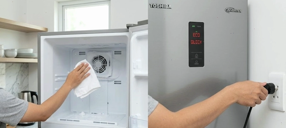 Khắc phục sự cố tủ lạnh Toshiba nháy đèn báo lỗi