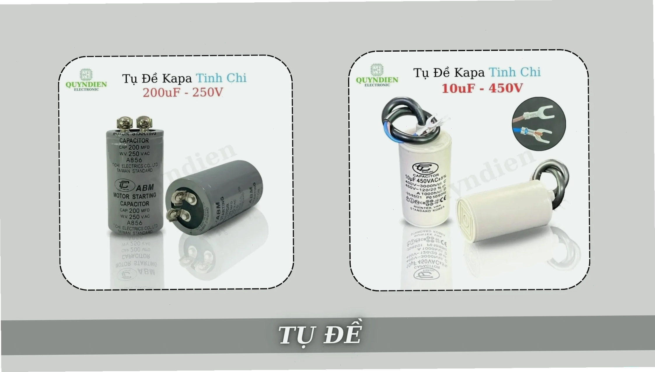Khái niệm tụ đề và các dòng tụ khởi động Kapa thông dụng cho motor 1 pha