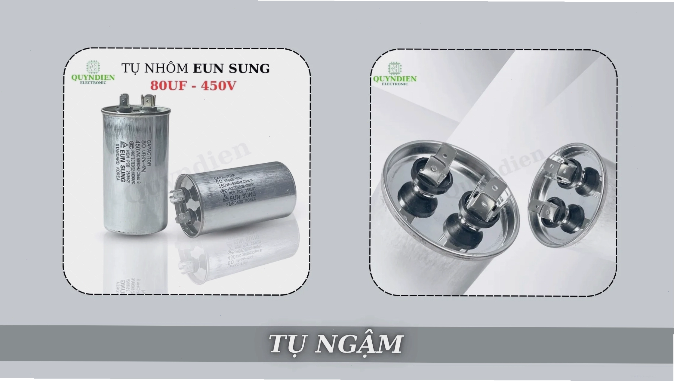 Khái niệm tụ ngậm và các dòng tụ ngậm thông dụng cho motor 1 pha
