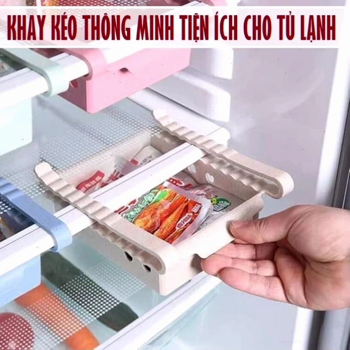 Khay kéo thông minh giúp sắp xếp thực phẩm gọn gàng trong tủ lạnh