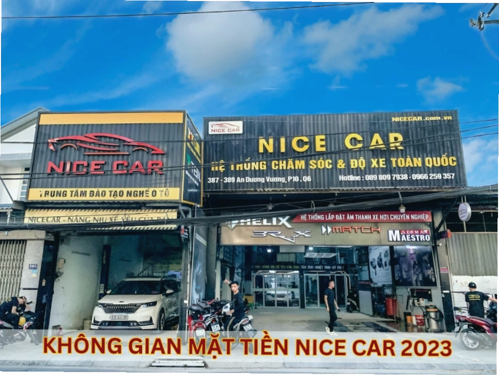Không gian chuyên nghiệp tại Nice Car, một địa điểm cung cấp dịch vụ ô tô