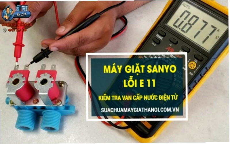 Kiểm tra van cấp nước máy giặt Sanyo