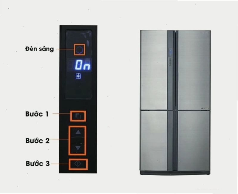 Làm lạnh đồ uống nhanh bằng tủ lạnh Sharp