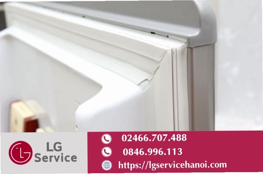 Lắp gioăng mới cho tủ lạnh LG và kiểm tra độ kín