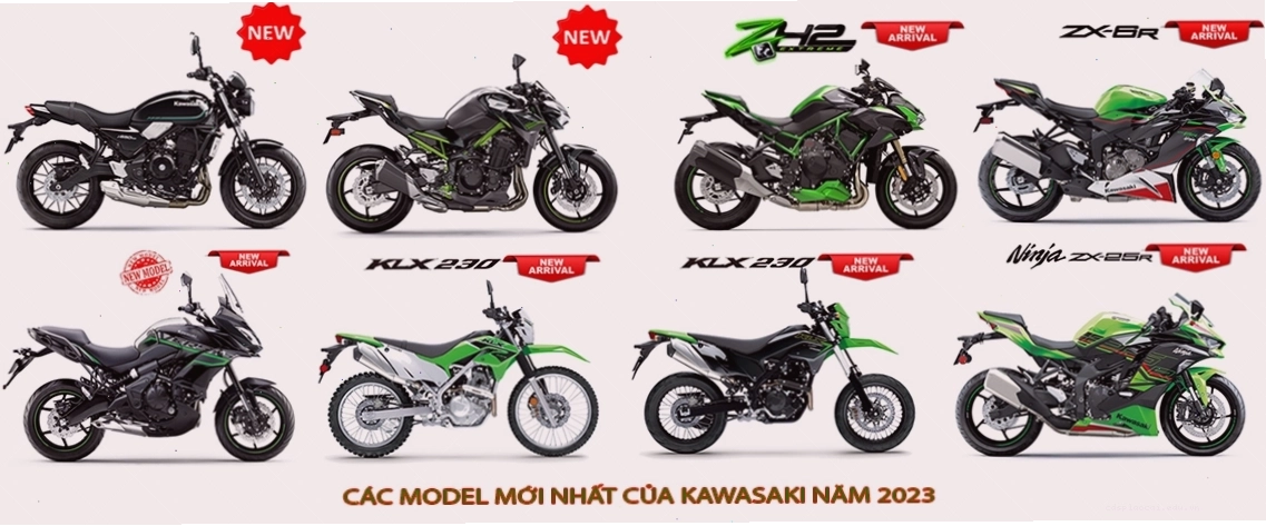 Logo Kawasaki và các dòng xe nổi bật