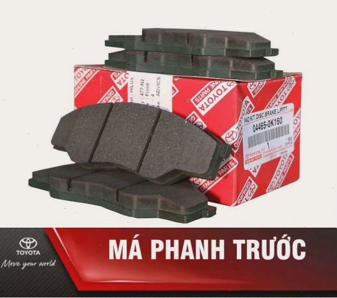 Má phanh trước Toyota Vios chính hãng