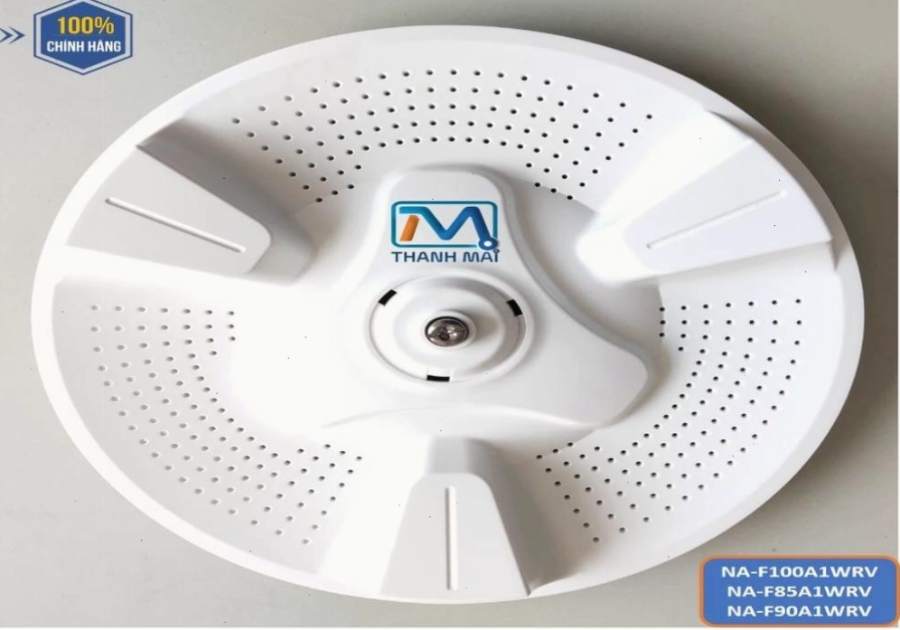 Mâm máy giặt Panasonic sạch sẽ sau khi được vệ sinh