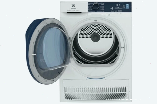 Mặt sau máy sấy ngưng tụ Electrolux 8 kg EDC804P5WB cho thấy thiết kế tinh gọn