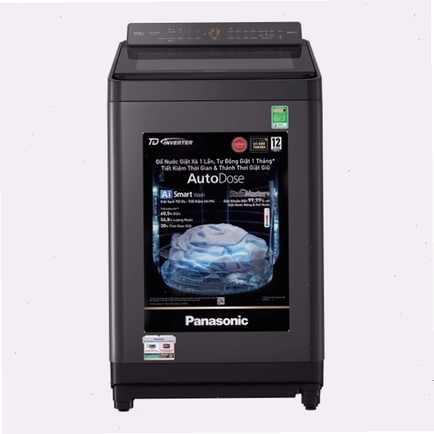 Máy giặt cửa trên Panasonic TD Inverter 10.5kg NA-FD105W3BV với thiết kế hiện đại