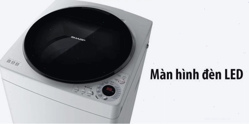 Máy giặt Sharp 8kg ES-W80GV-H với màn hình đèn LED hiển thị thông minh