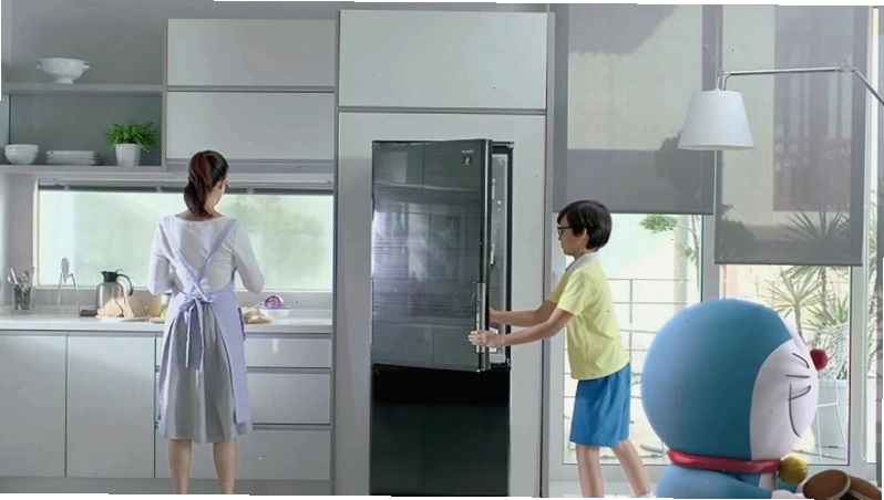 Minh họa các nút điều chỉnh nhiệt độ trên tủ lạnh Sharp