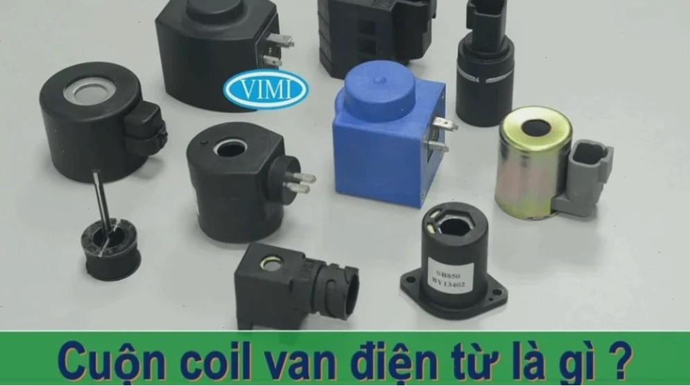 Minh họa cuộn coil van điện từ trong hệ thống điều hòa