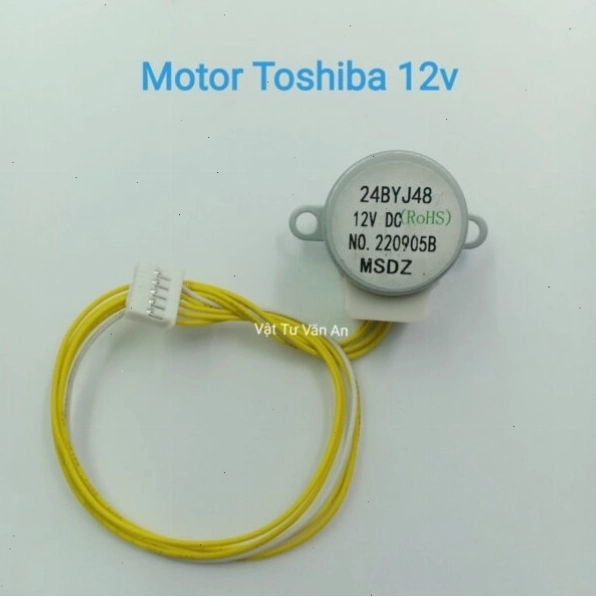 Motor đảo gió máy lạnh Toshiba 12V với kết cấu chắc chắn
