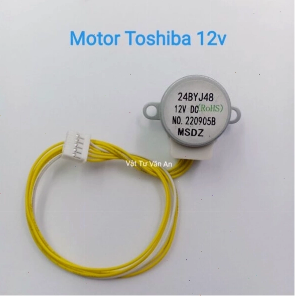 Motor đảo gió máy lạnh Toshiba 12v với thiết kế nhỏ gọn