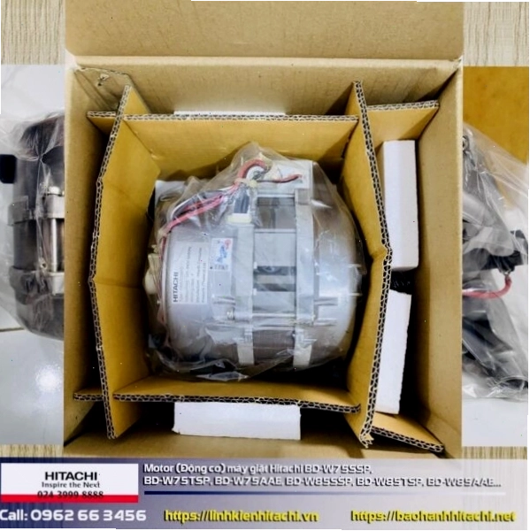 Motor máy giặt Hitachi thuộc các dòng BD-W75SSP, BD-W75TSP, BD-W75AAE