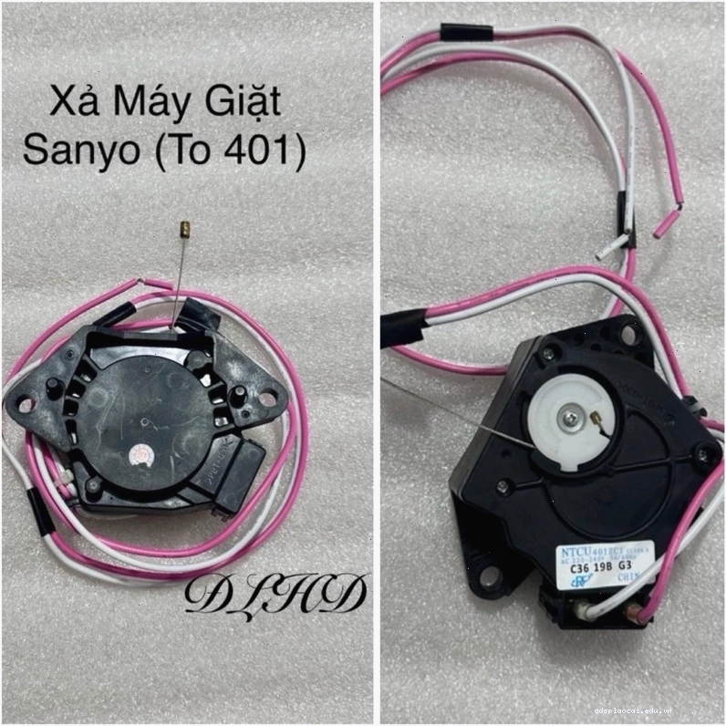 Motor máy giặt Sanyo chổi than đang hoạt động