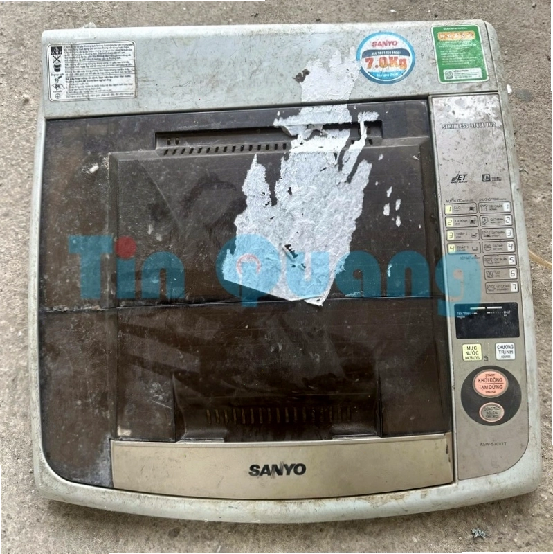 Nắp, mặt nạ và mặt phím máy giặt Sanyo Aqua