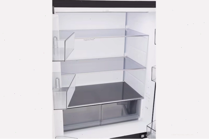 Nội thất tủ lạnh LG với không gian lưu trữ rộng rãi