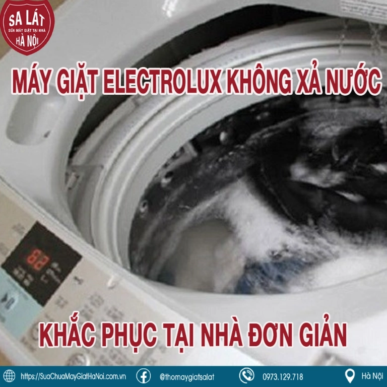Ống xả nước máy giặt Electrolux: Hướng dẫn kiểm tra và xử lý sự cố