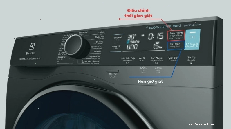 Phân biệt rõ ràng chức năng Time Manager và Delay End trên máy giặt Electrolux