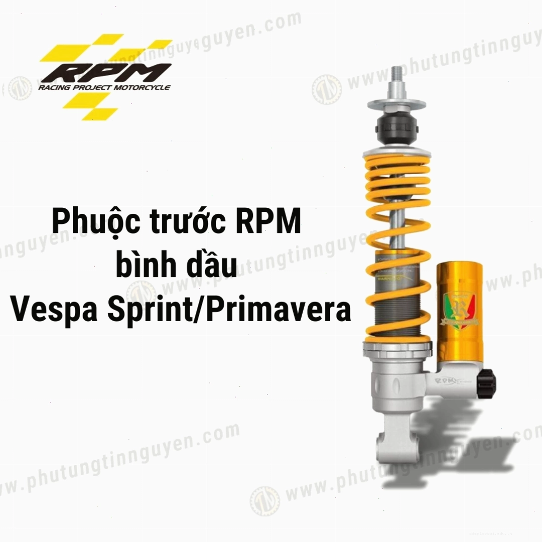 Phuộc trước RPM có bình dầu cho xe Vespa Sprint/Primavera