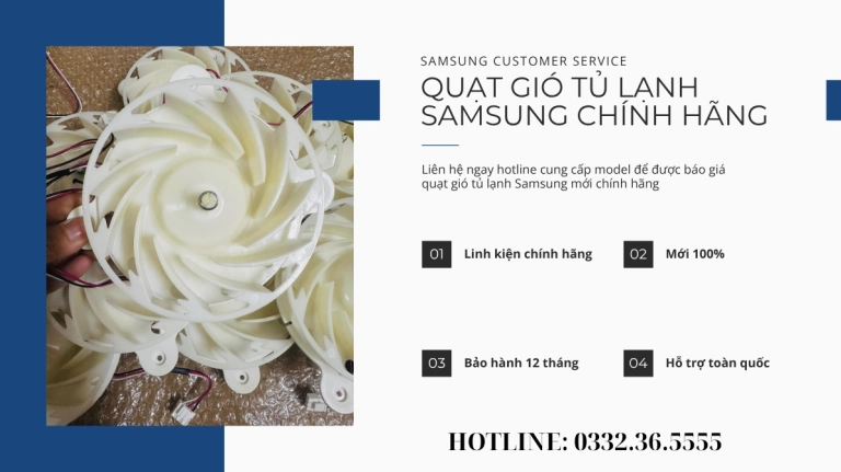 Quạt Lồng Sóc Samsung: Lựa Chọn Thông Minh Cho Tủ Lạnh Nhà Bạn Năm 2026