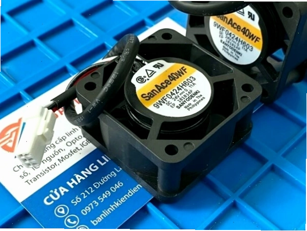 Quạt Sanyo Denki 9WF0424H603 ba chi tiết