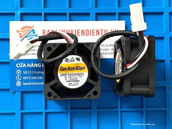 Quạt Sanyo Denki 9WF0424H603 một chi tiết