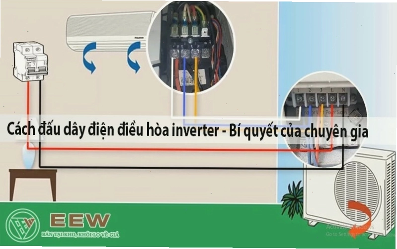Quy trình đấu dây điện điều hòa Inverter Toshiba an toàn và chuẩn xác