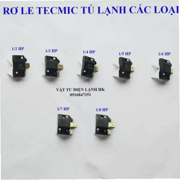 Rơ le Tecmic Block Tủ Lạnh - Relay Tecmit bảo vệ máy nén Termit Termic TD