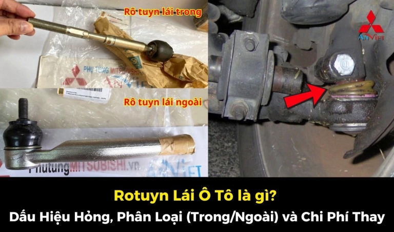 Rotuyn Lái Mitsubishi: Cấu Tạo, Dấu Hiệu Hỏng và Chi Phí Thay Thế