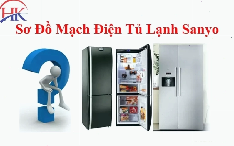 Sơ đồ tủ lạnh Sanyo tổng quan các bộ phận
