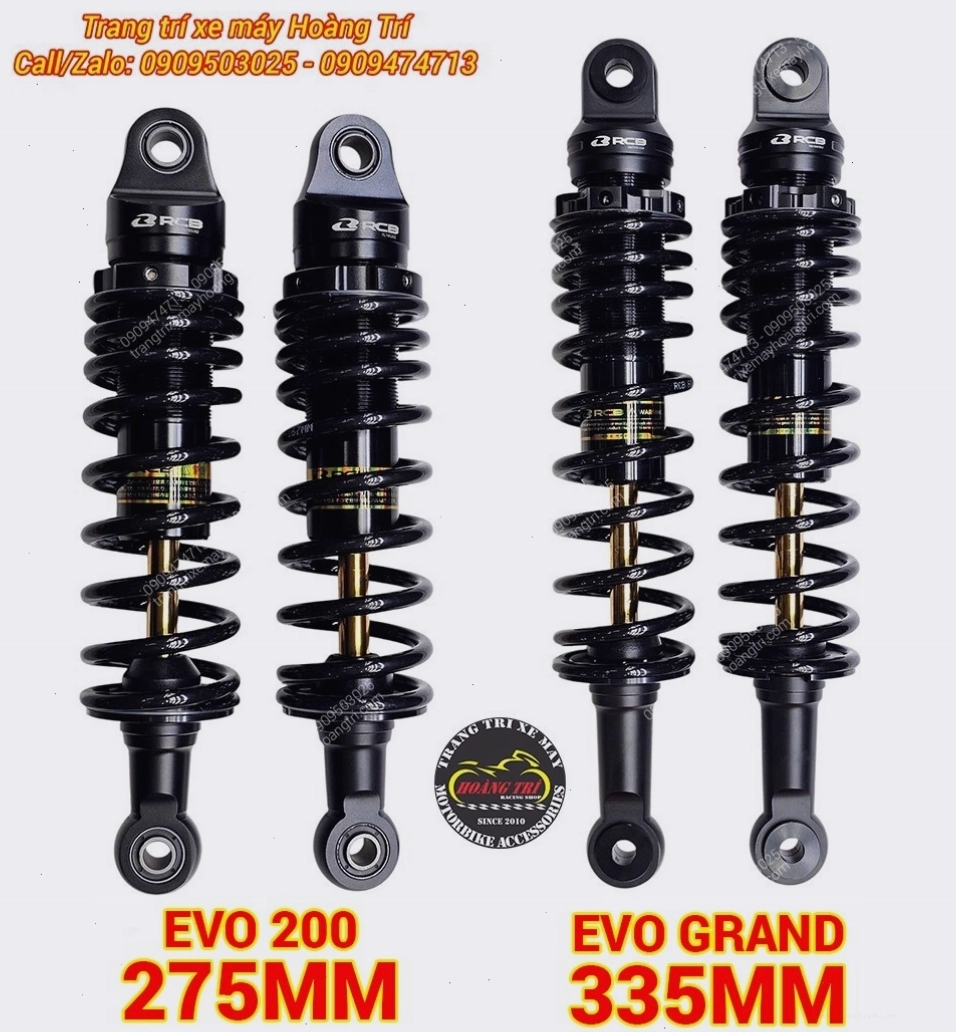 So sánh hai dòng phuộc Racing Boy Series C cho EVO 200 và EVO Grand