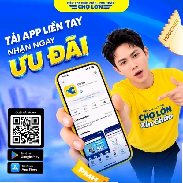 Tải ứng dụng Điện Máy Chợ Lớn để nhận ưu đãi