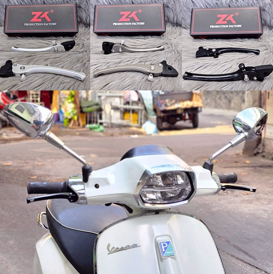 Tay thắng nhôm CNC ba màu cho Vespa