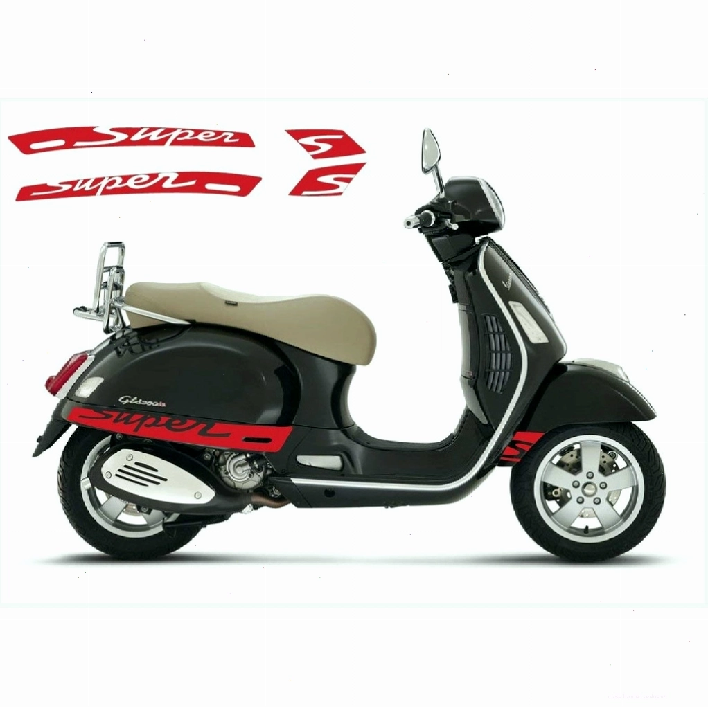 Tem chữ xe Vespa độc lạ