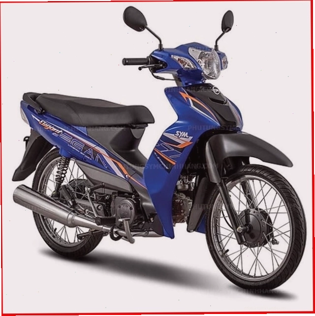 Tem trùm xe SYM Elegant 50cc với họa tiết thể thao