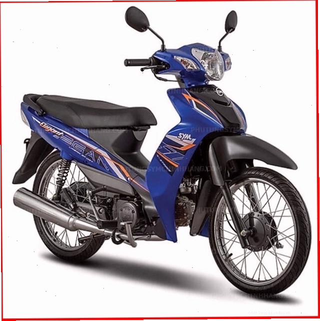 Tem xe Sym Elegant 50cc tone màu xám bạc sang trọng