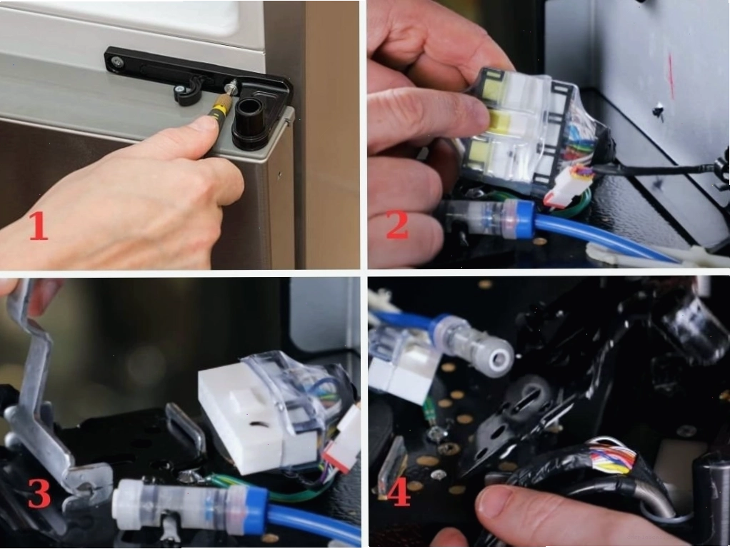 Tháo lắp cửa tủ lạnh Samsung Side-by-Side