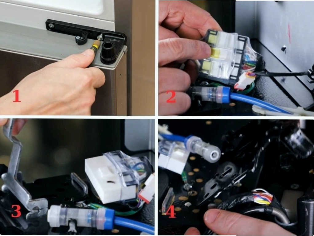 Tháo lắp cửa tủ lạnh Samsung side-by-side