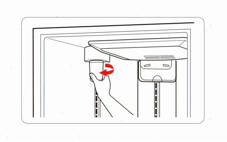 Tháo nắp bảo vệ và căn chỉnh tai lọc mới