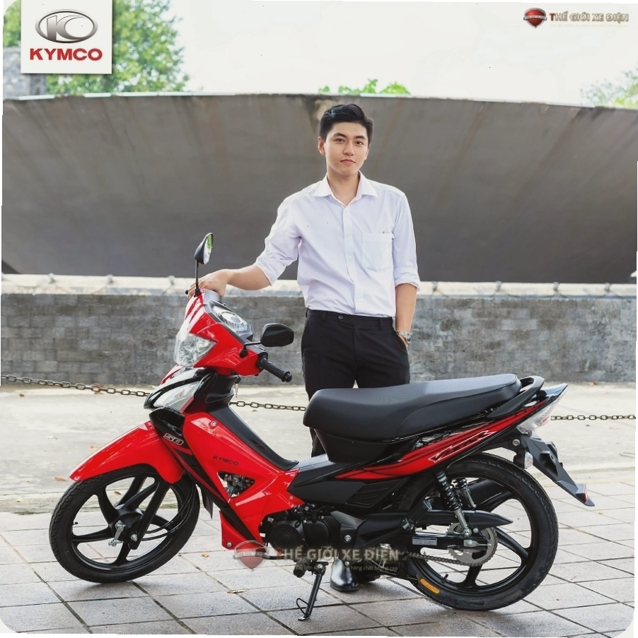 Thao tác lắp đặt gương chiếu hậu cho xe máy Kymco Visar vành đúc