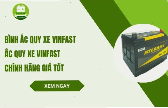 Thông tin bình ắc quy xe VinFast