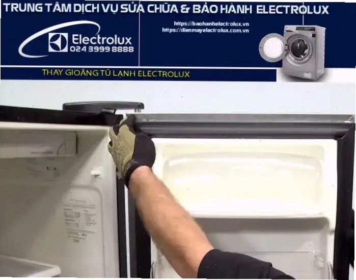 Thực hiện kiểm tra gioăng cửa tủ lạnh bằng tờ giấy