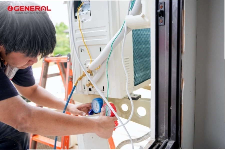 Tiếng kêu lạ từ dàn nóng điều hòa Samsung có thể do hỏng van đảo chiều