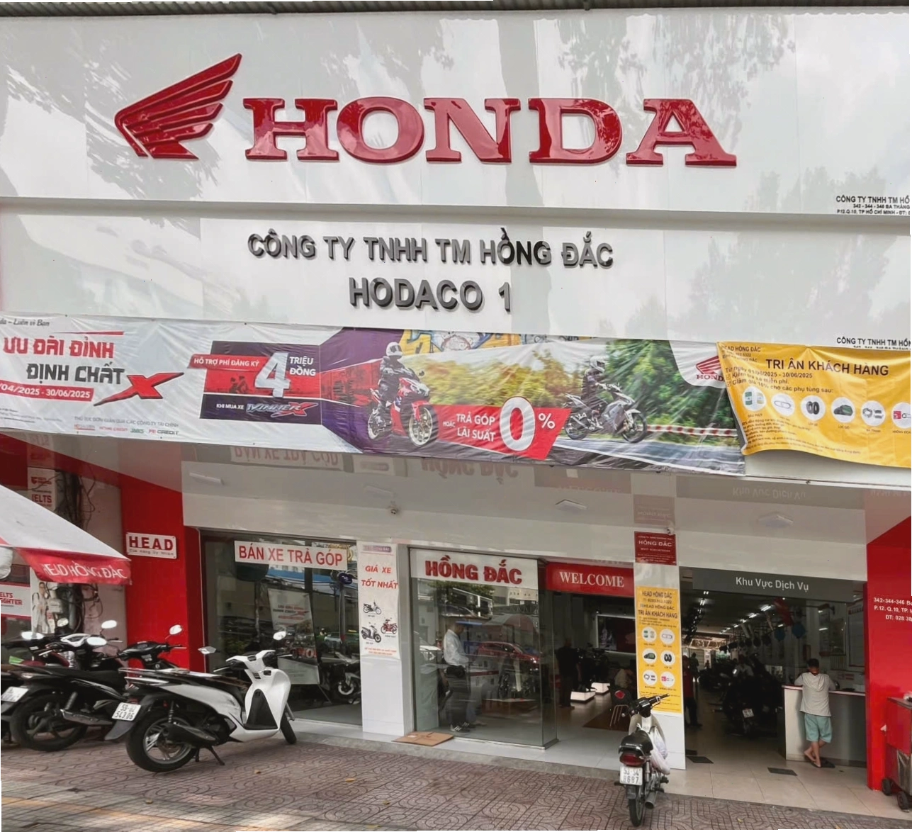 Trụ sở TPHCM của HEAD Honda Hồng Đắc