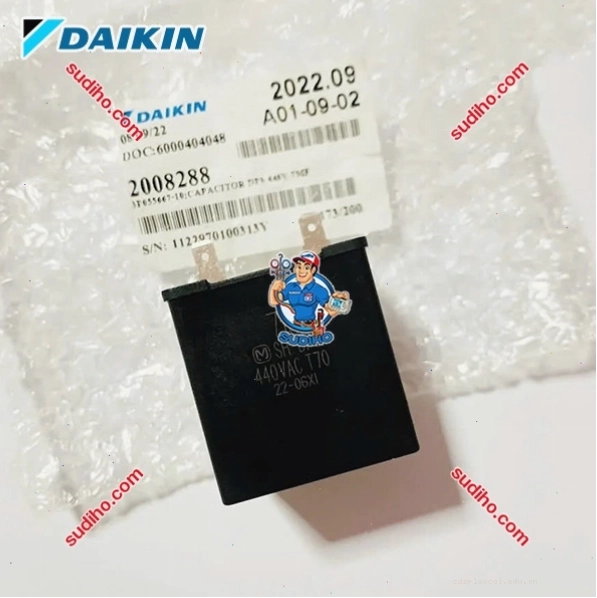 Tụ điện quạt Daikin dung kháng 7µF 440VAC